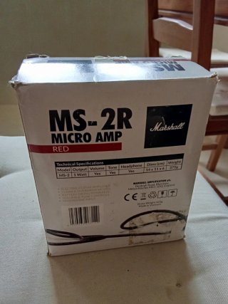 Mini Amplificador Marshall MS-2R Rojo