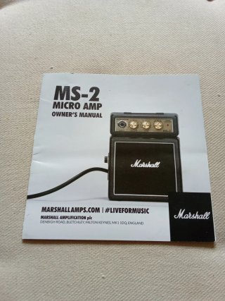 Mini Amplificador Marshall MS-2R Rojo