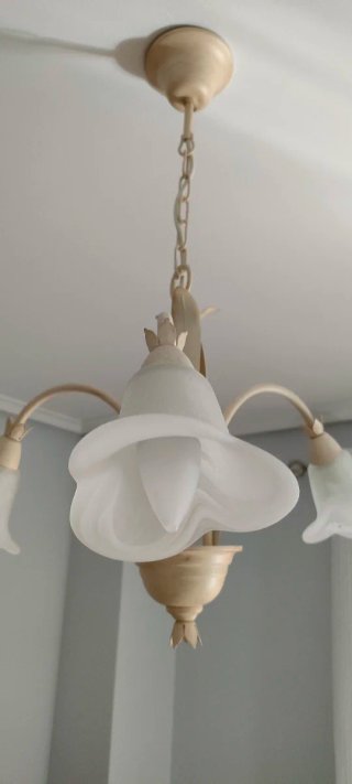 Lampada da soffitto stile Liberty Beige