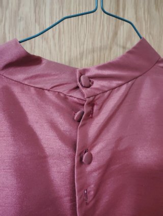 Camisa Baturra Roja con Encaje Blanco