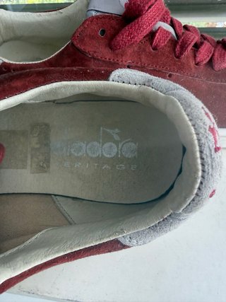 Diadora Heritage 100% piel (Ante) Granate T.41 (10