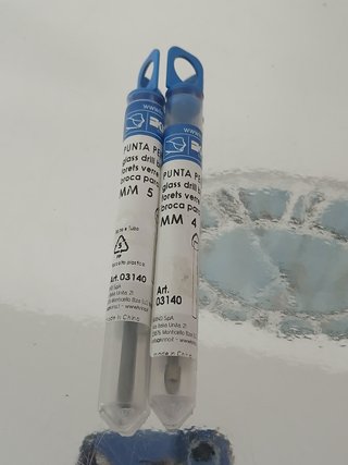 Lotto 2 Punte Trapano Vetro Ceramica Krino 03140
