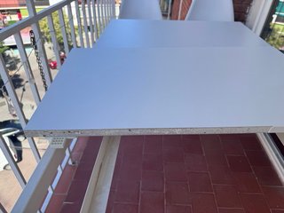 Mesa extensible blanca Ikea