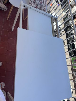 Mesa extensible blanca Ikea