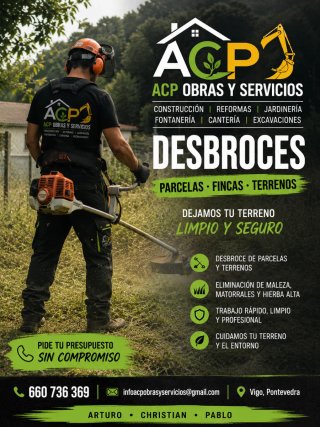 DESBROCES DE PARCELAS, FINCAS Y TERRENOS