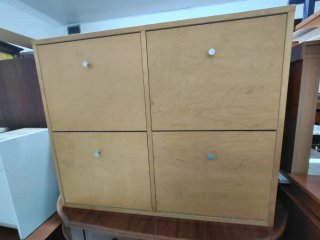 Zapatero de madera 4 puertas
