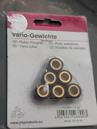 Rodillos Variador JM Products 6.5gr