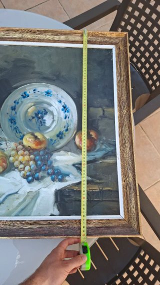 Pintura al óleo original con marco