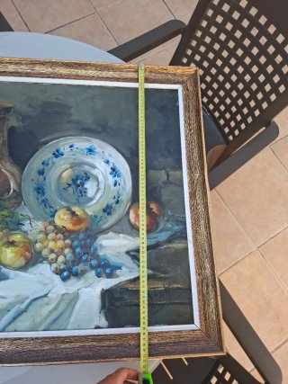 Pintura al óleo original con marco