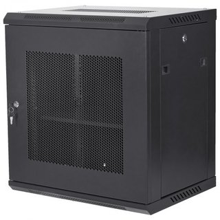 Gabinete de Servidor de Red Montado en Pared de 12U, 39.4cm/15.5" de Profundidad, Enclosure de Rack de Servidor, Capacidad de Carga Máxima Montada en el Suelo de 90kg/200 lbs, con Puerta de Bloque...