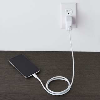 Cable USB-2.0 tipo C a Lightning  0.9m Blanco
