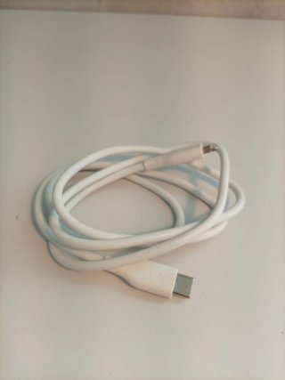 Cable USB-2.0 tipo C a Lightning  0.9m Blanco