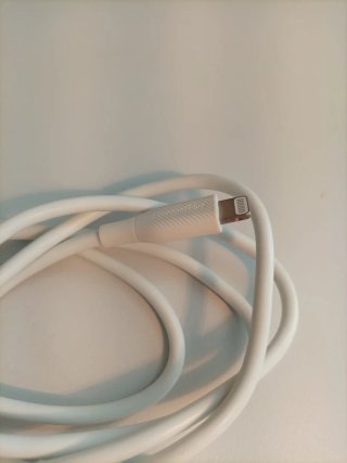 Cable USB-2.0 tipo C a Lightning  0.9m Blanco