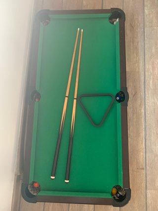 Mesa de billar sin patas