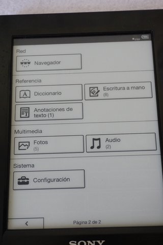 Sony PRS-T1 Lector Ebook Negro