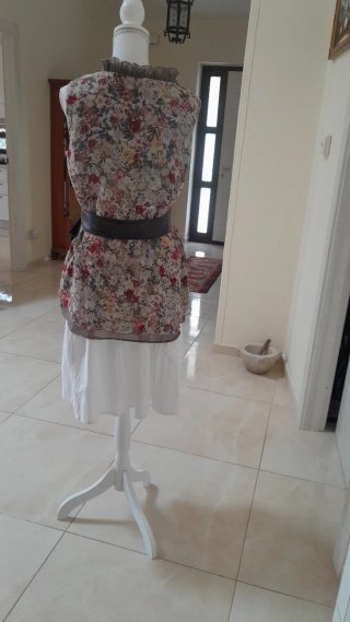 Gonna cotone + blusa poliestere