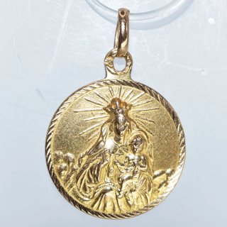 Escapulario Sagrado Corazón Jesús Oro 18k