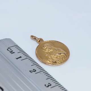Escapulario Sagrado Corazón Jesús Oro 18k