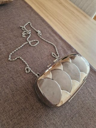 Bolso/Cartera de fiesta plateado