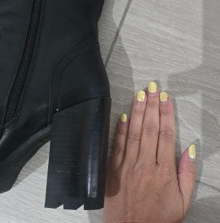 Botas altas negras con tacón