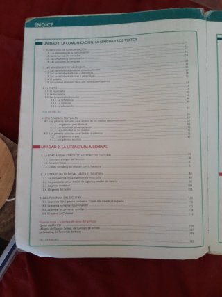 Lengua castellana y literatura, 1 BACH.