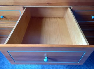 Cama nido de madera maciza con 3 cajones