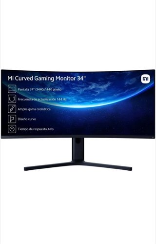 Monitor Curvo Gaming Xiaomi 34 144Hz