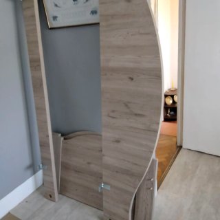 Estructura de cama de madera