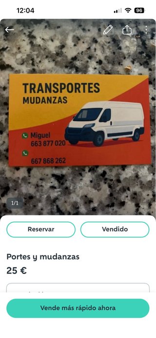 Portes y mudanzas