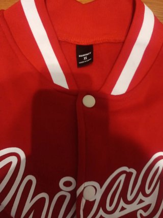 Chaqueta Bomber Chicago 23 Roja y Blanca
