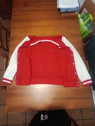 Chaqueta Bomber Chicago 23 Roja y Blanca