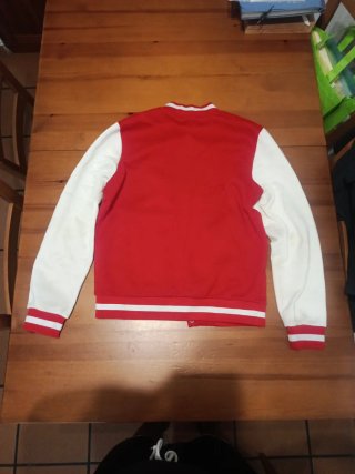 Chaqueta Bomber Chicago 23 Roja y Blanca