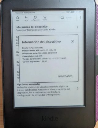 Amazon Kindle 7ª Gen WiFi Negro