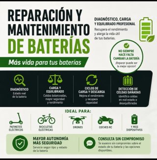 Reparación de baterías patinetes eléctricos