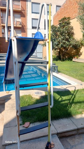 Tobogán Piscina 1.5m Azul