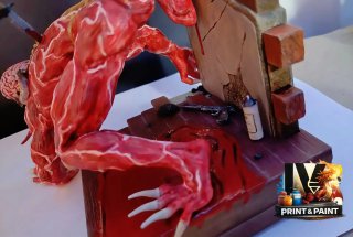 Diorama Licker Resident Evil 2