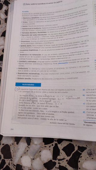 Lengua y Literatura, 1 Bachillerato plastificado.