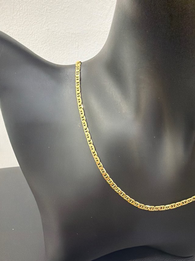 Cadena Oro 18k Eslabón Trenzado Plano
