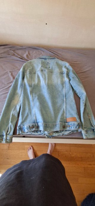 Chaqueta tejana vaquera azul