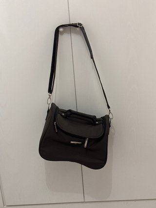 Neceser/bolso negro y marrón