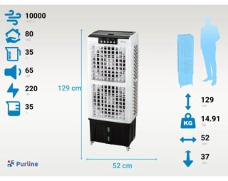 Climatizador Evaporativo Pur Line Gran Caudal