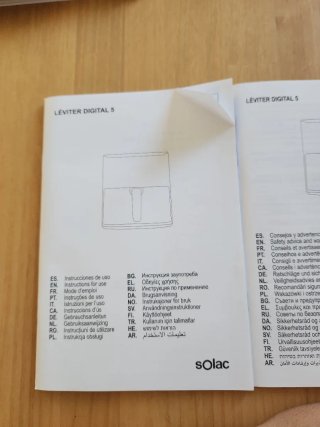 Freidora de aire Solac Leviter Digital 5L