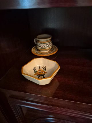 Set de cerámica decorada