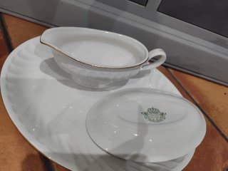 Vajilla Pontesa Cerámica Porcelana Dorada