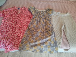 Conjunto Ropa Niña Vestido y Pantalón