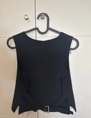 Chaleco negro Pull&Bear
