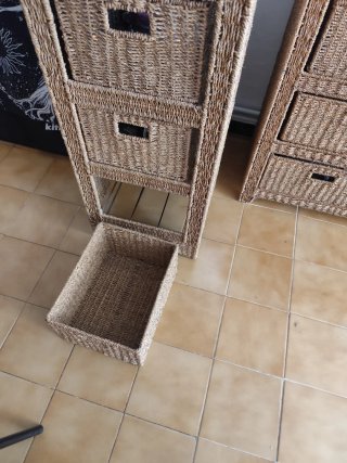 Muebles rústicos estilo mimbre