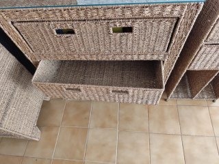 Muebles rústicos estilo mimbre