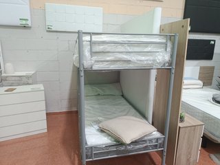 Litera Metálica Cama 90cm Gris