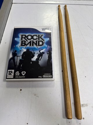 Batería Wii Rock Band + Juego
